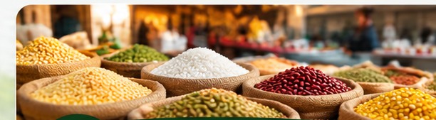 Granos y menestras en mercado tradicional